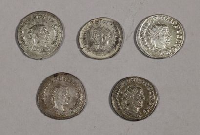 null Philip I (244-249),

Antoninians, 5 copies 

TTB+/ Sup