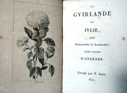 null 30. [Collectif]. La Guirlande de Julie pour Mademoiselle de Rambouillet, Julie-Lucine...
