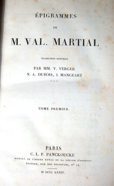 null 29. [Collectif]. Bibliothèque latine-française, collection des classiques latins...