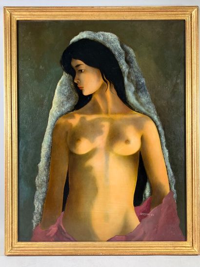 null BRAEM Georges (1931-1998)

"Portrait of a naked woman

oil on isorel

signed...