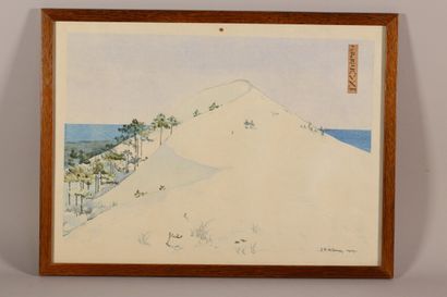 null Jean-Paul ALAUX (1876-1955)

"La Grande Dune", print signed and dated 1909

Plate...
