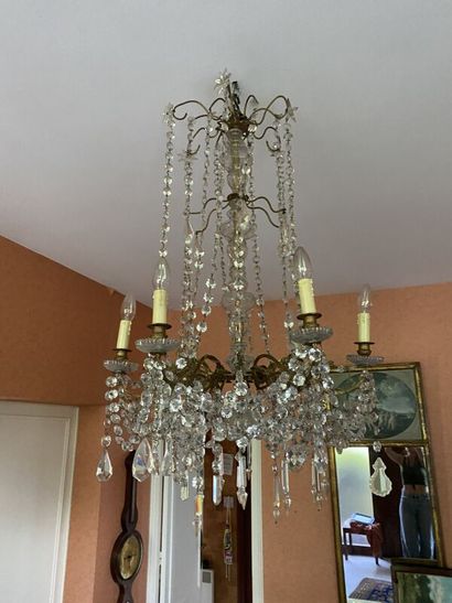 null Cage chandelier with six lights H. 101 cm