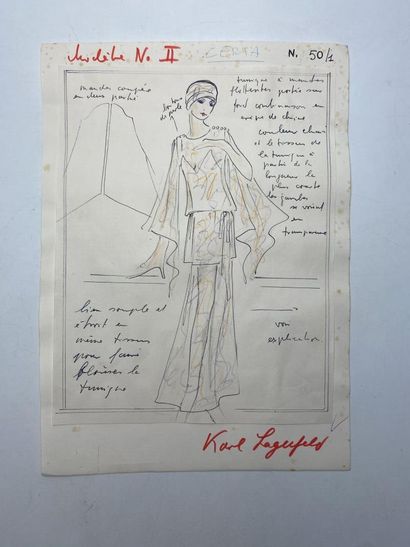 null Karl LAGERFELD (1938)

Fashion design - model n° II - CERTA - n°50/1

created...