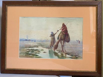 null Édouard HERZIG (1860-1926)

Tuareg camp near the wadi

watercolor

signed lower...