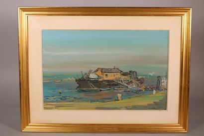 null Jean Gérard CARRERE (1922-2015)

The Soup Boat in Bordeaux 

Gouache signed...