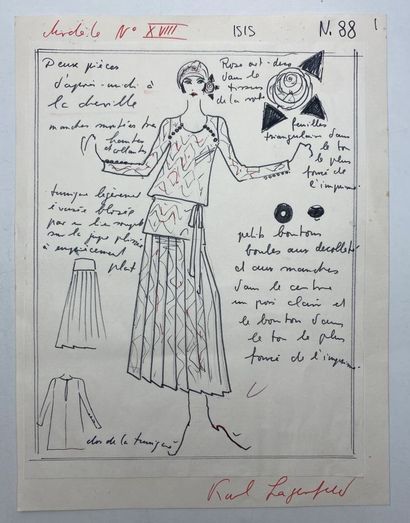null Karl LAGERFELD (1938)

Fashion design - model n° XVIII - ISIS - n°88

created...