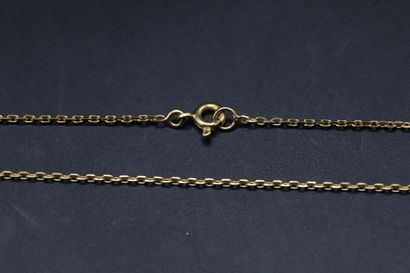 null Yellow gold chain with rectangular forçat link

3.57 g / L. 45.5 cm