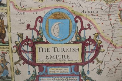 null John SPEED (1552-1629) After 

The Turkish Empire

Watercolor engraving with...