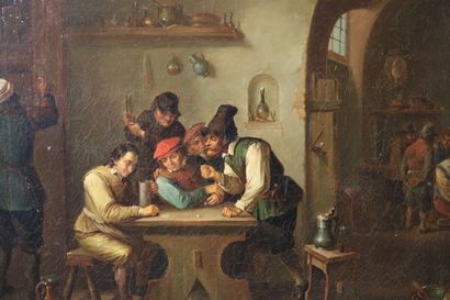null French school of the XIXth century in the taste of David TENIERS LE JEUNE (1610-1690)

Tavern...