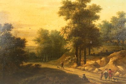 null Frans SWAGERS (Utrecht 1756 - Paris 1836)

Travelers on a forest path

Wrapped...