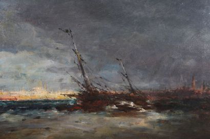 null Henri DUVIEUX (circa 1855 - 1902)

The Bosphorus near Constantinople

Oil on...