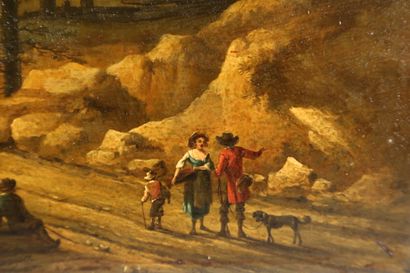 null Frans SWAGERS (Utrecht 1756 - Paris 1836)

Travelers on a forest path

Wrapped...