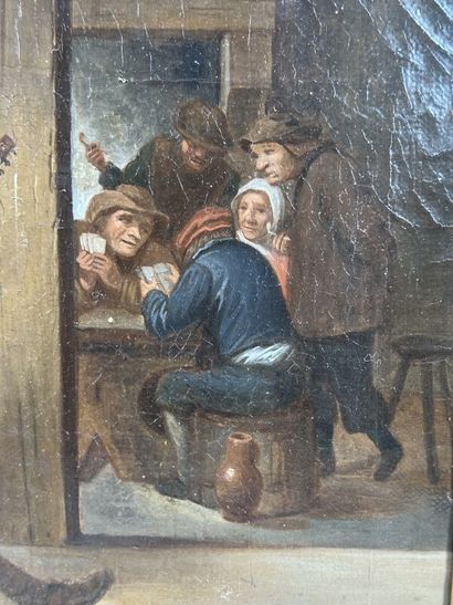 null Dutch school of the 19th century

tavern scene 

oil on canvas

22,5 x 33 c...