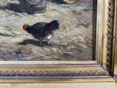 null BRISSOT DE WARVILLE Félix Saturnin (1818-1892)

Farmyard

Oil on canvas signed...