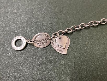 null Tiffany & Co, silver bracelet 925 thousandths, chain with links forçat, with...