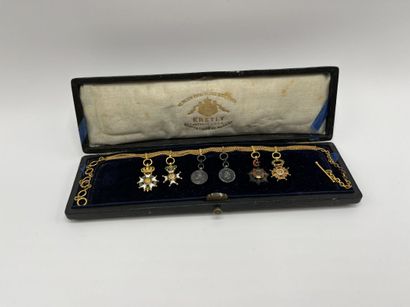 null Barrette of military reductions for evening: Order of the Legion of Honor in...