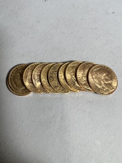 null 10 pièces de 20 frs en or