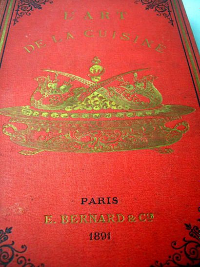 null 41. CHEMIN (Charles). L'art de la cuisine. Paris, Bernard, 1891. In-8, de [4]...