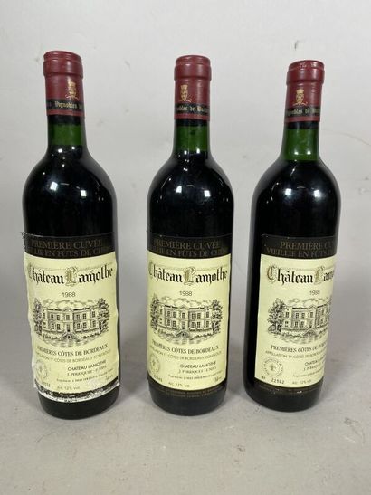 3 blles Ch. Lamothe Côtes de Bordeaux 19...