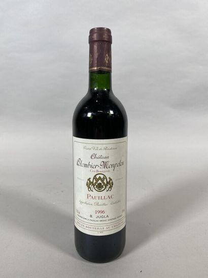 null 1 blle Ch. Colombier-Monpelou Pauillac 1996 (bas goulot)