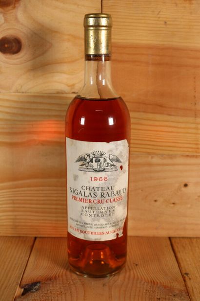 null 1 blle Ch. SIGALAS RABAUD Sauternes 1966 - High shoulder