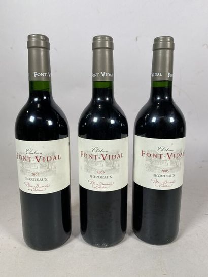 3 blles Ch. Fond-Vidal Bordeaux 2005