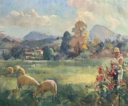 Guillaume DULAC (1868/83-1929)
Paysage aux...