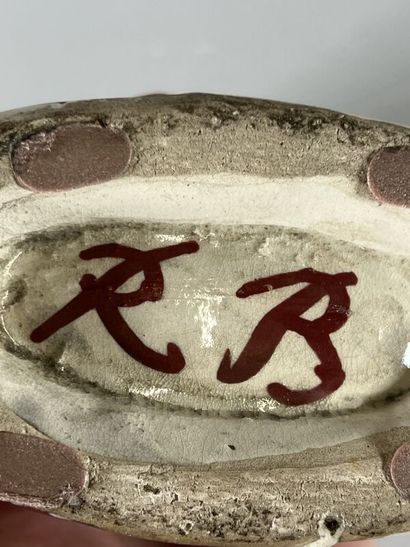 null René BUTHAUD (1896-1986)
Gourde annulaire dans l'esprit des poteries rurales
Epreuve...