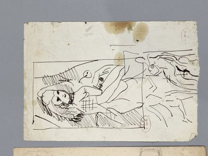 null Georges PREVERAUD DE SONNEVILLE (1889-1978).
Studies 
Three drawings, one in...