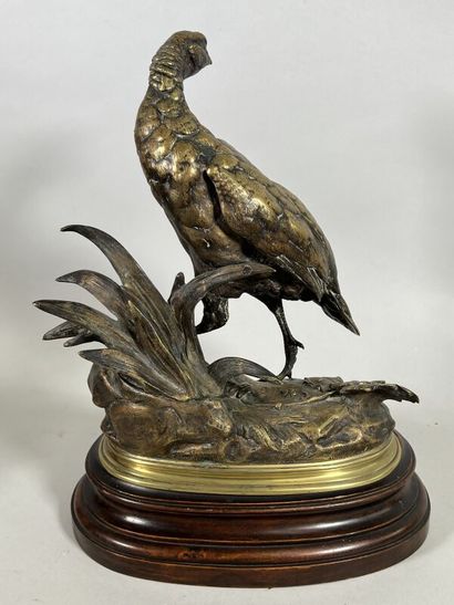 null Jules MOIGNIEZ (1835/1894)
Perdrix
Bronze doré signé sur la base
H. 31 cm (hors...