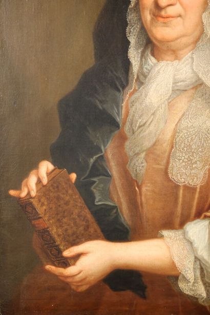 null Ecole française fin XVIIIe début XIXe
Portrait d'une femme au livre
Huile sur...
