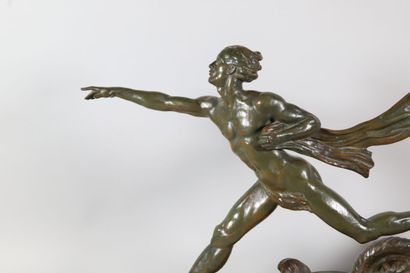 null Alexandre OULINE (1918-1940)
Allegory of the speed
Subject in bronze signed...