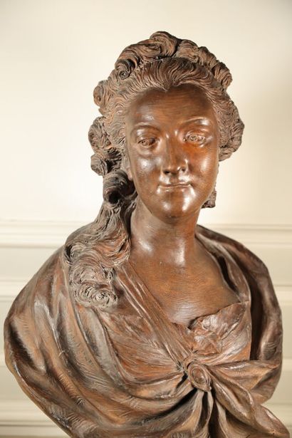 null Jean-Baptiste LEMOYNE (1704-1778) after
Madame de la Popelinière, born Mondran
Subject...