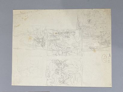 null Georges PREVERAUD DE SONNEVILLE (1889-1978)
Studies 
Four drawings, two in ink...