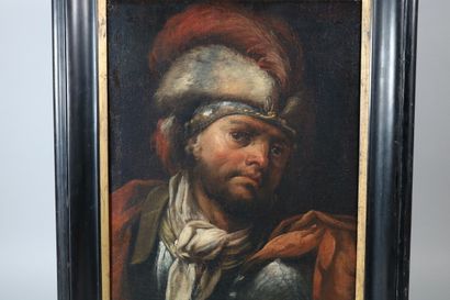 null Ecole FLAMANDE du XVIIIe siècle
Portrait d'homme au turban
Huile sur toile
58,5...