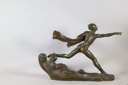 null Alexandre OULINE (1918-1940)
Allegory of the speed
Subject in bronze signed...