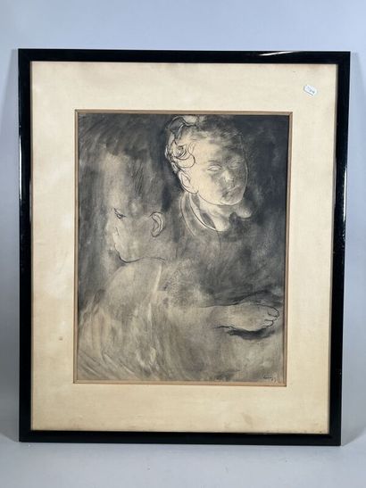 null Robert CHARAZAC (1905-1982)
Two heads of a child
Ink on paper
54 x 42 cm - on...