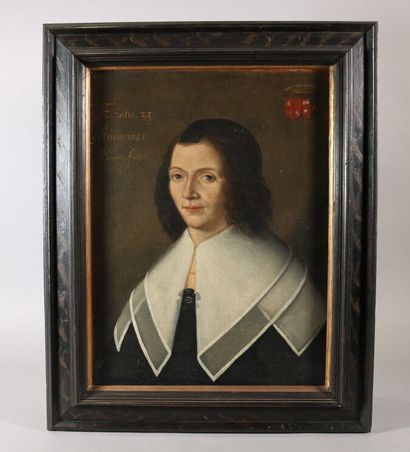 null PANUIER
(Ecole FRANCAISE du XVIIe)
Portrait de femme
Toile
58 x 42 cm
Signée...