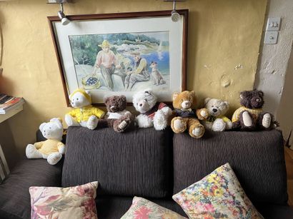 null GIORGIO Beverly Hills, Réunion de sept peluches "Collection Bears » : 2004 -...
