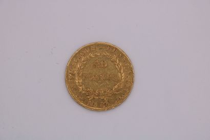 null FRENCH CURRENCIES - First Empire (1804-14). 40 Francs or 1814 A Paris. 12,90...
