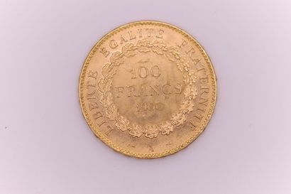 null Third Republic. 100 Francs or 1900 A Paris 32,27 g.
TTB+.