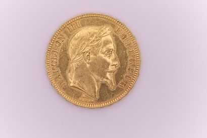 null Napoleon III. 100 Francs or tête laurée 1868 A Paris. 32,30 g.
Sup.