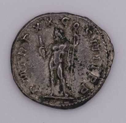 null EMPIRE - Caracalla (196-217). Antoninian ag. 5,49 g. Bust right. Rv. Nude Jupiter...
