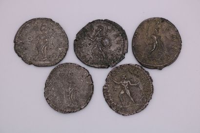 null EMPIRE - Posthumus (259-268). Set of 5 Antoninians ag. 
TTB to Sup.