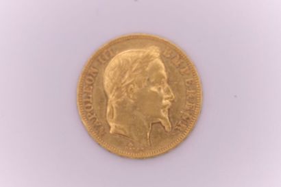 null Napoleon III. 50 Francs or tête laurée 1864 A Paris. 16,14 g. 
TTB+.