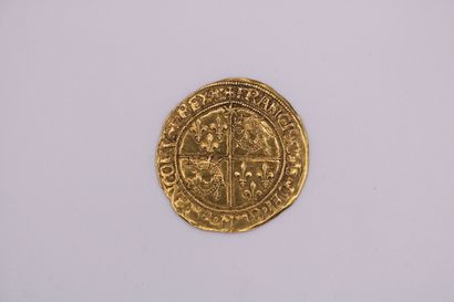 null FRENCH CURRENCIES - François I (1515-47). Ecu d'or du Dauphiné. 3.43 g. On reverse,...