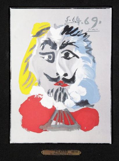 null d'après Picasso – 1881-1973 LE MOUSQUETAIRE BLEU Céramique, édition numérotée....