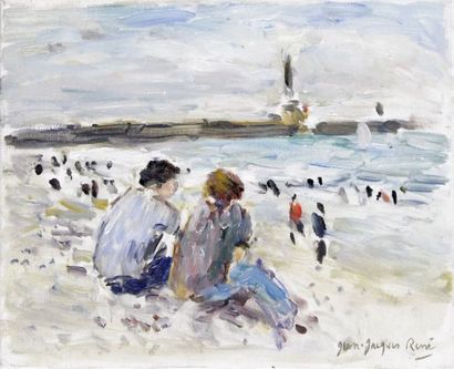 null Jean-Jacques RENÉ – né en 1943 AU HAVRE Huile sur toile signée en bas à droite....