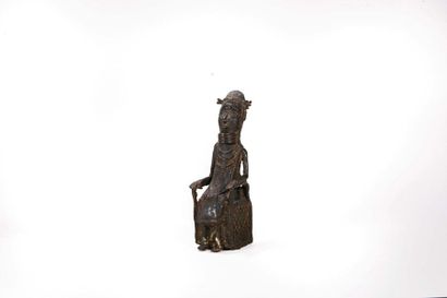 null PERSONNAGE en bronze du Bénin Haut. 20cm