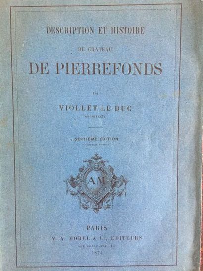 null VIOLLET-LE-DUC. Ensemble de 6 ouvrages de Viollet-Le-Duc : - Dictionnaire raisonné...
